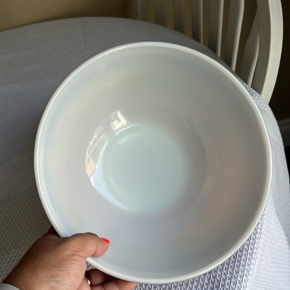 vintage Pyrex old orchard pattern #403 brown nesting mixing bowl 2 1/2 qt - Picture 2 of 6